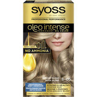 Syoss Oleo Intense Hair Dye with Long Lasting Colouring with 8-05 Beige Blonde Oils