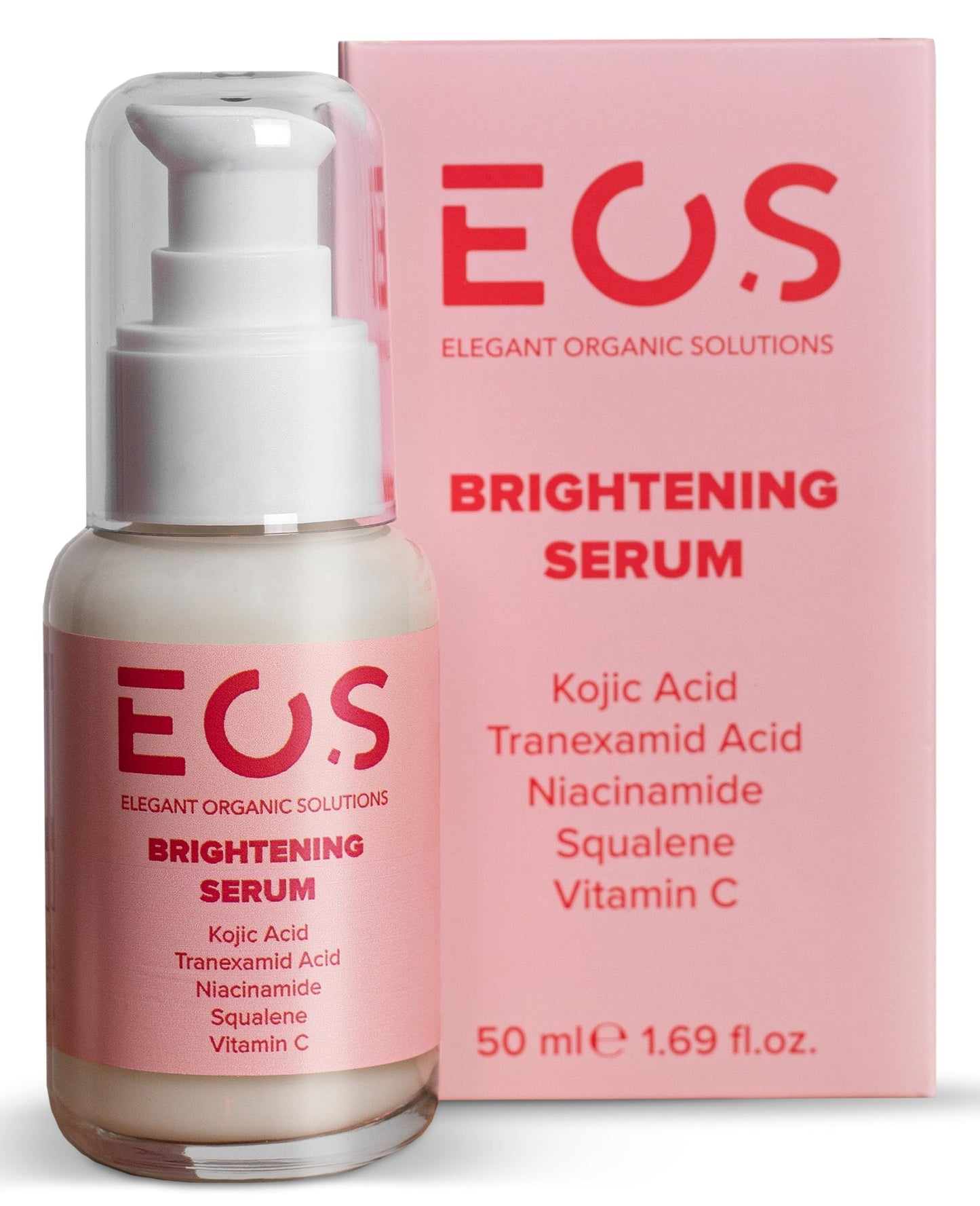 Elegant Organic Solutions Dark Spot Remover Serum - Brighten & Glow with Vitamin C, Kojic Acid, Tranexamic Acid & Niacinamide - Hydrates, Evens Tone, Squalane, Organic, 50ml