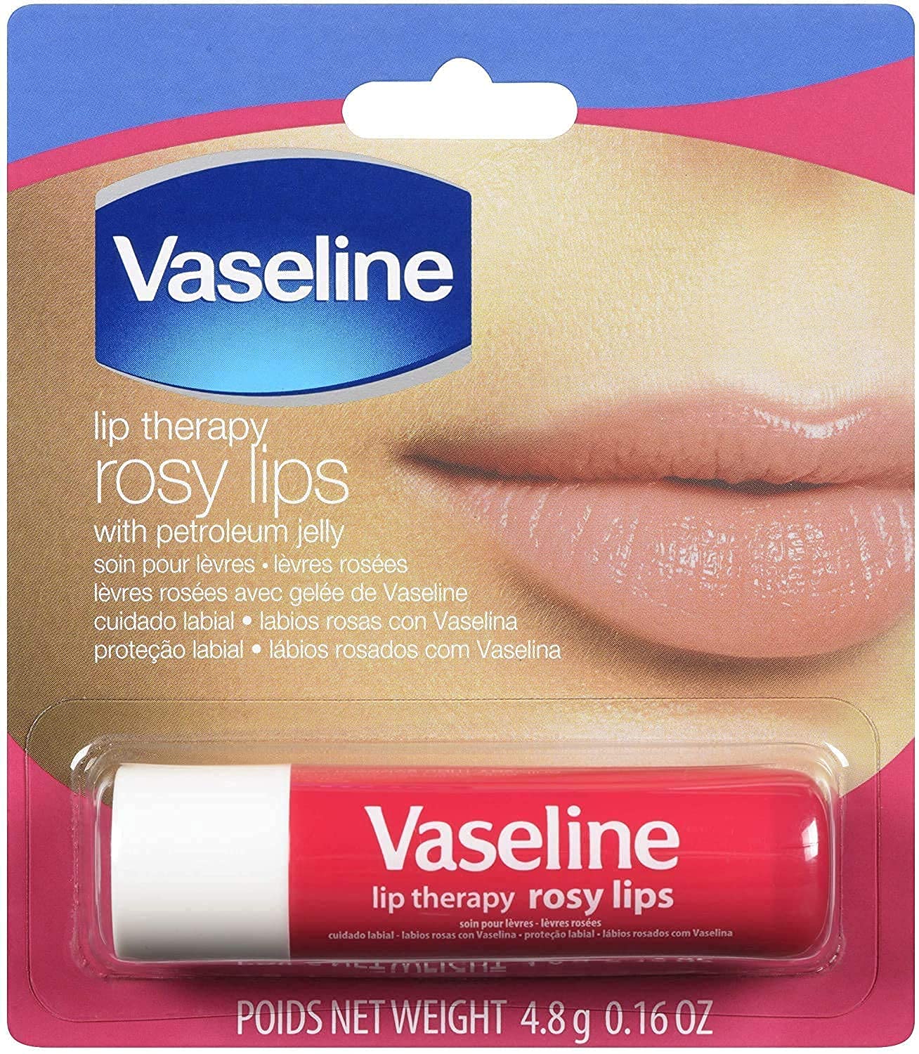 Vaseline Lip Therapy Stick with Petroleum Jelly | Lip Balm Set Collection | Original | Rosy Lips | Cocoa Butter, Pack of 12