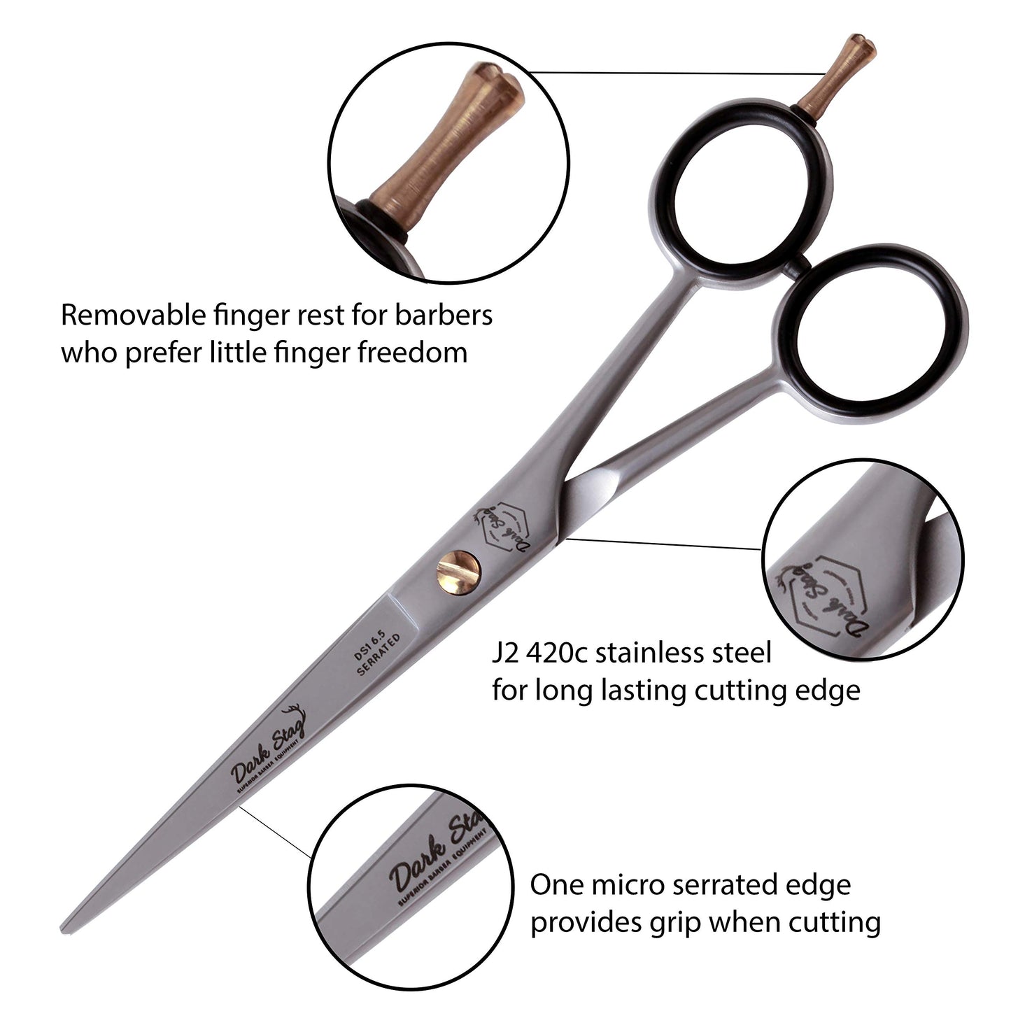 Dark Stag DS1 - Barber Scissors (6.5 inch)