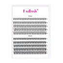 FADLASH Individual Cluster Lashes Extensions 10D 20D 0.07 D Curl 8-16mm Mixed Trays Extensions 200Pcs Individual Cluster Lashes DIY Eyelash Extensions at Home