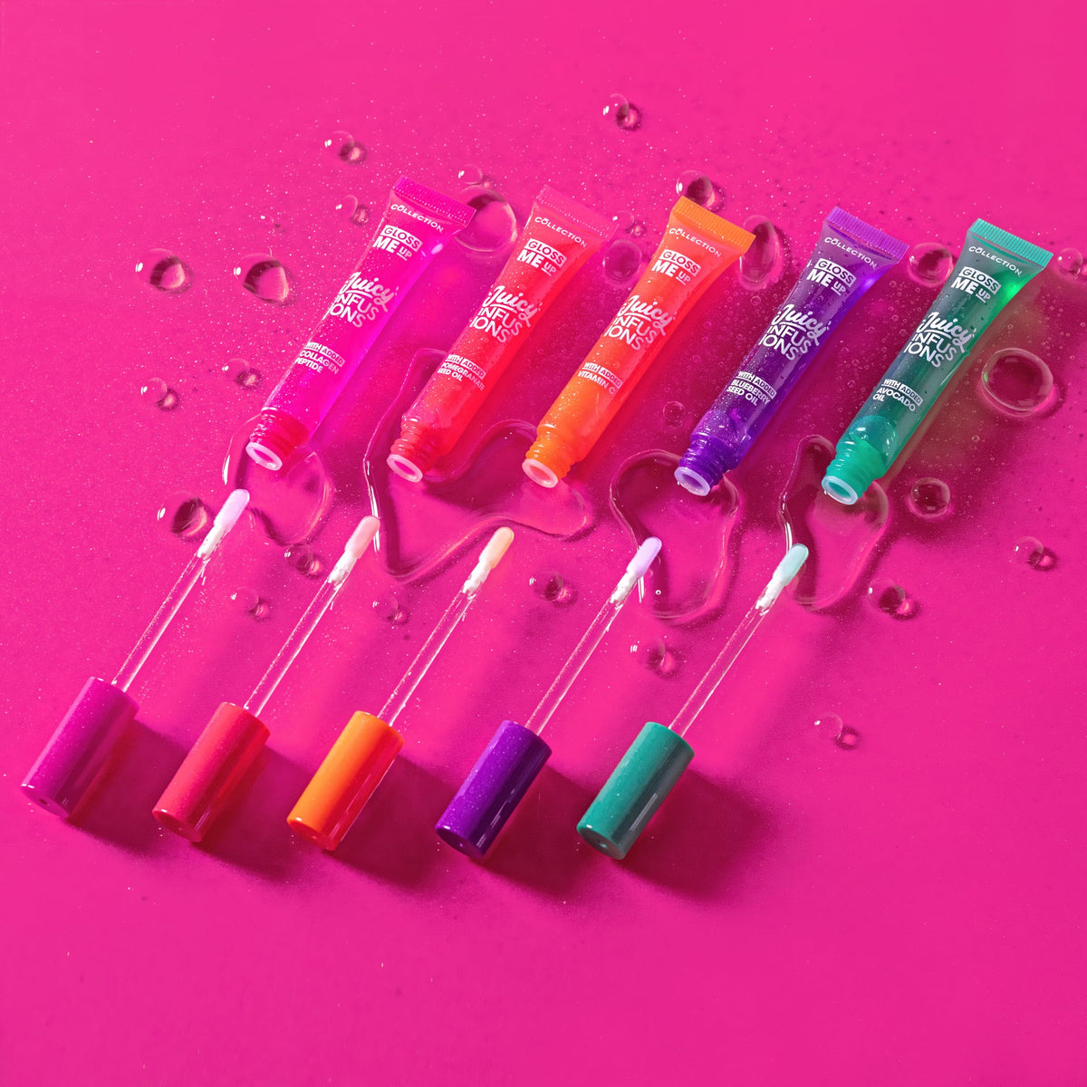 Collection Cosmetics Gloss Me Up Juicy Infusion Orange Lip Gloss, With Added Vitamin C, Hydrating, For Dry Lips, Orange Scented, 9ml