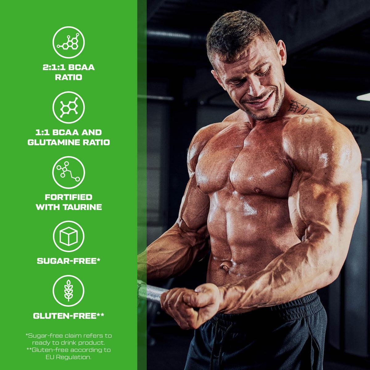 Scitec Nutrition BCAA + Glutamine Xpress – Essential Amino Acid Blend – with 5g 2:1:1 BCAAs – 5g Glutamine – Fortified with Taurine, 300 g, Citrus Mix