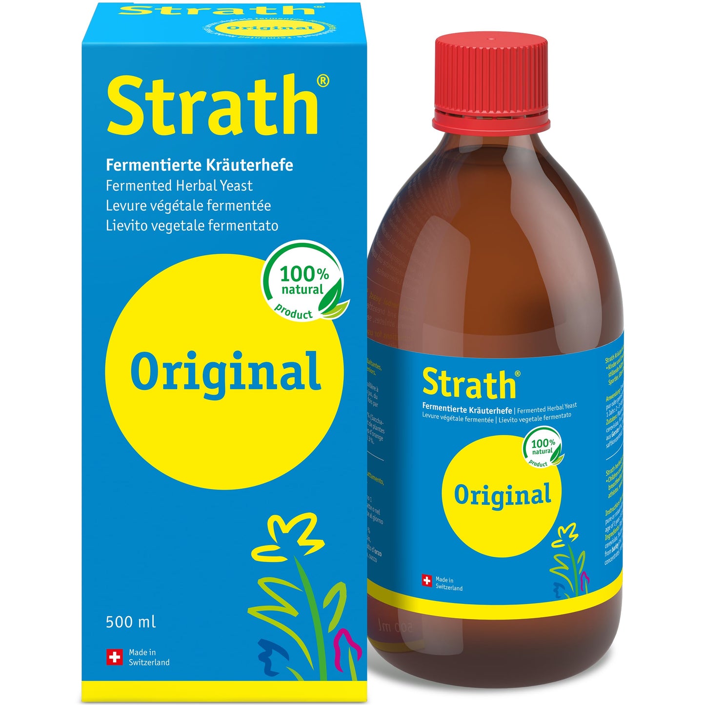 Strath Original Liquid Food Supplement - (500 ml) Natural Herbal Yeast and Daily Nutritional Supplement