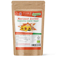 Time Health Organic Sunflower Lecithin - 17% Phosphatidylcholine - 300g - UK Made