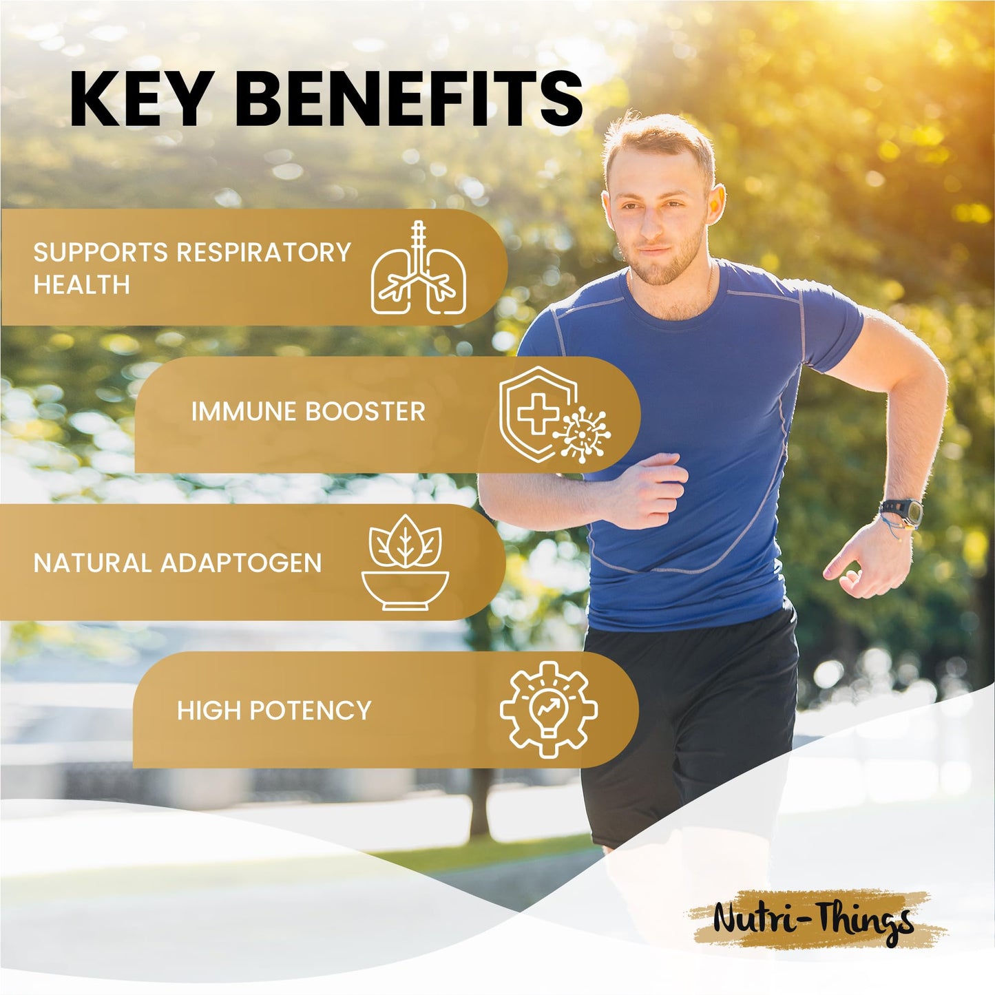 Nutri-things Tiger Milk Mushroom Capsules | Pure 500mg Extract for Immune & Respiratory Support | Vegan-Friendly HPMC | Anti-Inflammatory Benefits | Enhances Lung Health | 60 Count Resealable Pack