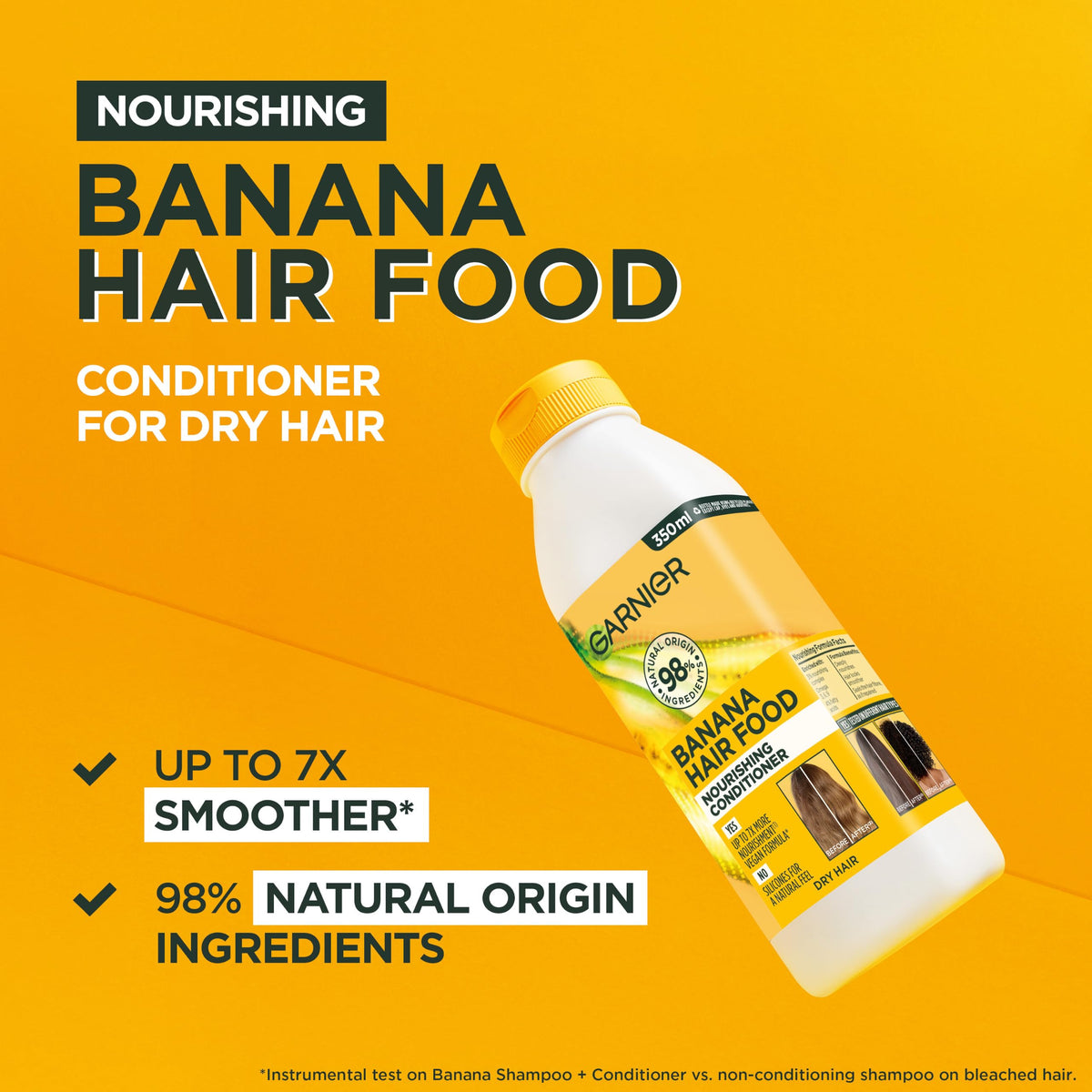 Garnier Ultimate Blends Nourishing Hair Food Banana Conditioner For Dry Hair, 350 ml