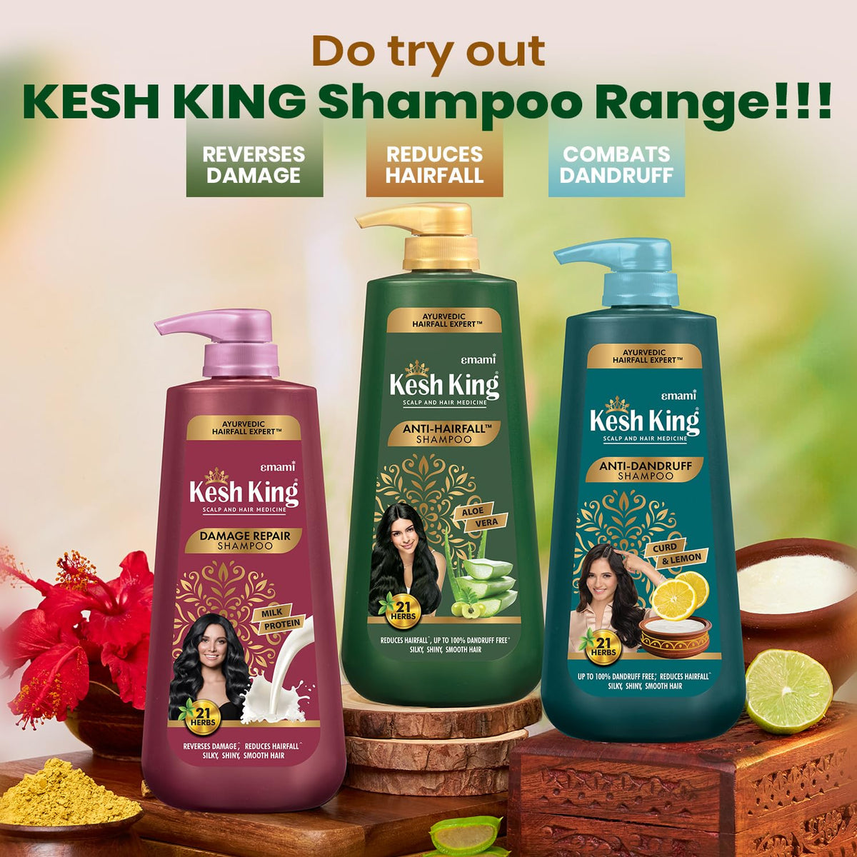 KESH KING Emami Kesh king Anti Hair Fall Shampoo-200 ml - India