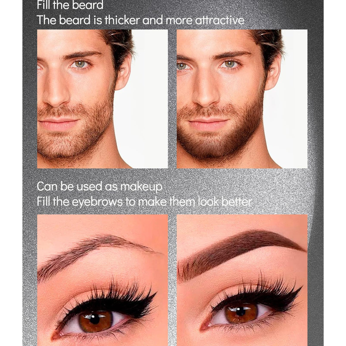 MEITREND Hairline Powder Hair Shadow Powder,Natural Brown Hair Root Dye Shadow Cover, Instantly Windproof Sweatproof Hair Touch-Up for Thin Hair Grey Hairline Quick Cover Unisex
