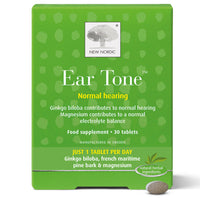 New Nordic Ltd New Nordic Ear Tone Hearing Support, Ginkgo Biloba Pine Bark Magnesium 30ct