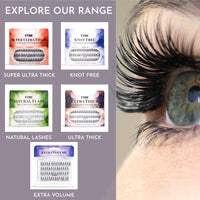 FYNE Super Ultra Thick Individual Eyelashes - 60 Short Invidivdual Eyelash Clusters, 8mm Ultra Thick Natural Lashes - Volume Cluster Lashes - Durable False Eyelash Extensions - 1 Pack of Lashes