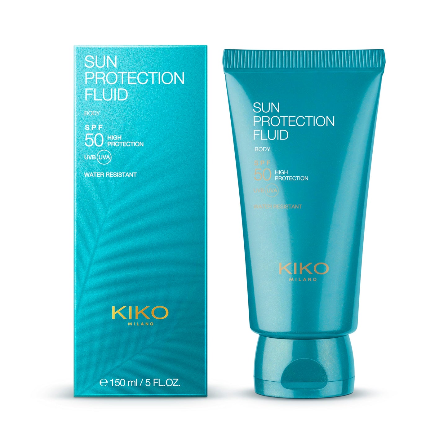 KIKO Milano Sun Protection Fluid Body Spf 50, Moisturising Body Sunscreen With SPF 50 And Hyaluronic Acid. Protects Against UVA And UVB Rays