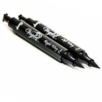 Eyeliner Stamp – Wingliner by Lovoir Black, waterproof, smudgeproof, winged long lasting liquid eye liner pen, Vamp style wing, 2 Pens In A Pack (Triple Pack Combo, Midnight Black)