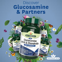 Natures Aid Glucosamine, MSM and Chondroitin, with Vitamin C, 90 Tablets