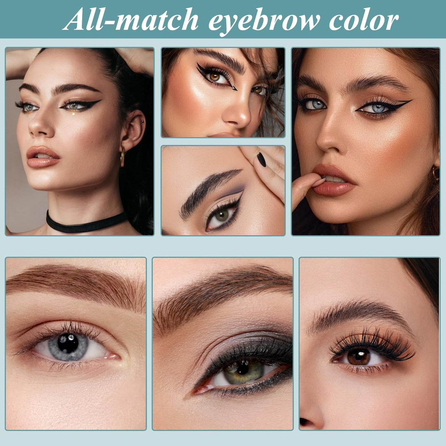 Guegine Eye Brow Tint Kits 38g Black Eyebrow Tint Eyebrow Tint Eye Lash Tint Eyelash And Eyebrow Dyeing Kit Semi-Permanent Lasts 4-6 Weeks Can Be Diy Suitable For Salon Home Use