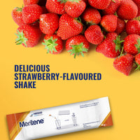 Meritene Energis Strawberry Shake | 30g Shake Powder Sachets, Pack of 15 | Nutritional Shake Mix with Proteins and Vitamins