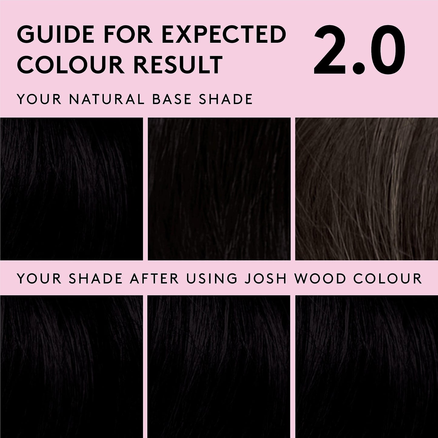 Josh Wood Colour Josh Wood Permanent Colour 2.0 (Black) - Celebrity-approved, ammonia-free hair dye - Leaves hair super shiny and hydrated with 100% grey coverage - Natural-looking and Vegan