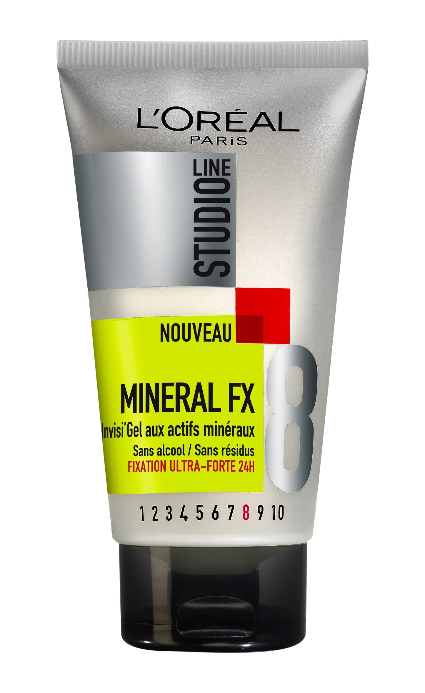 L'OREAL - Gel Coiffant - STUDIO LINE INVISI'GEL Mineral FX Fixation Ultra Forte - 150ml