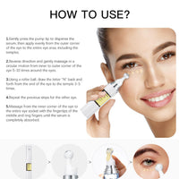Ruojiar 2PCS Snail Peptide Energetic Eye Roll,Dark Circles Under Eye Treatment Women,Hydrating Snail Peptide Eye Cream,Eye Cream Anti-Aging,Under Eye Cream for Dark Circles and Puffy Eyes,Firming Eye Cream