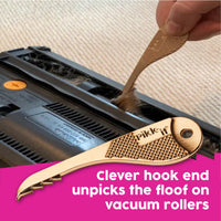Pikk-it Pikk-It® Hair Removal Tool For Vacuum's and Hairbrushes – Easy Hairbrush Cleaning Tool – Sharp Teeth – Great Gadget to Remove Problem Pet Hair, Including Cat and Dog Shedding