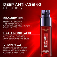 L'Oreal Paris L'Oréal Paris Revitalift Laser Renew Advanced Anti-Ageing Smoothing Serum Wrinkles Appear Reduced & Skin Texture feels improved, Formulate to Refine Pores & Target Skin texture, 30ml
