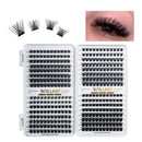 RITALASH Cluster Lashes DIY Lash Clusters Eyelash Extensions 384PCS 4 Style Eyelash Clusters False Eyelashes Wispy Fluffy Lash Extension Kit Natural Look(384pcs cluster lash only)