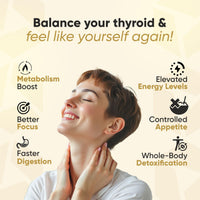 Vitaminnica Because your Health Matters Vitaminnica Thyroid Support- Advanced Formula for Thyroid Health - Energy & Focus Formula with Iodine, Vitamin D3 Complex, Zinc, Selenium, Ashwagandha, Copper | Vegan | 60 Capsules