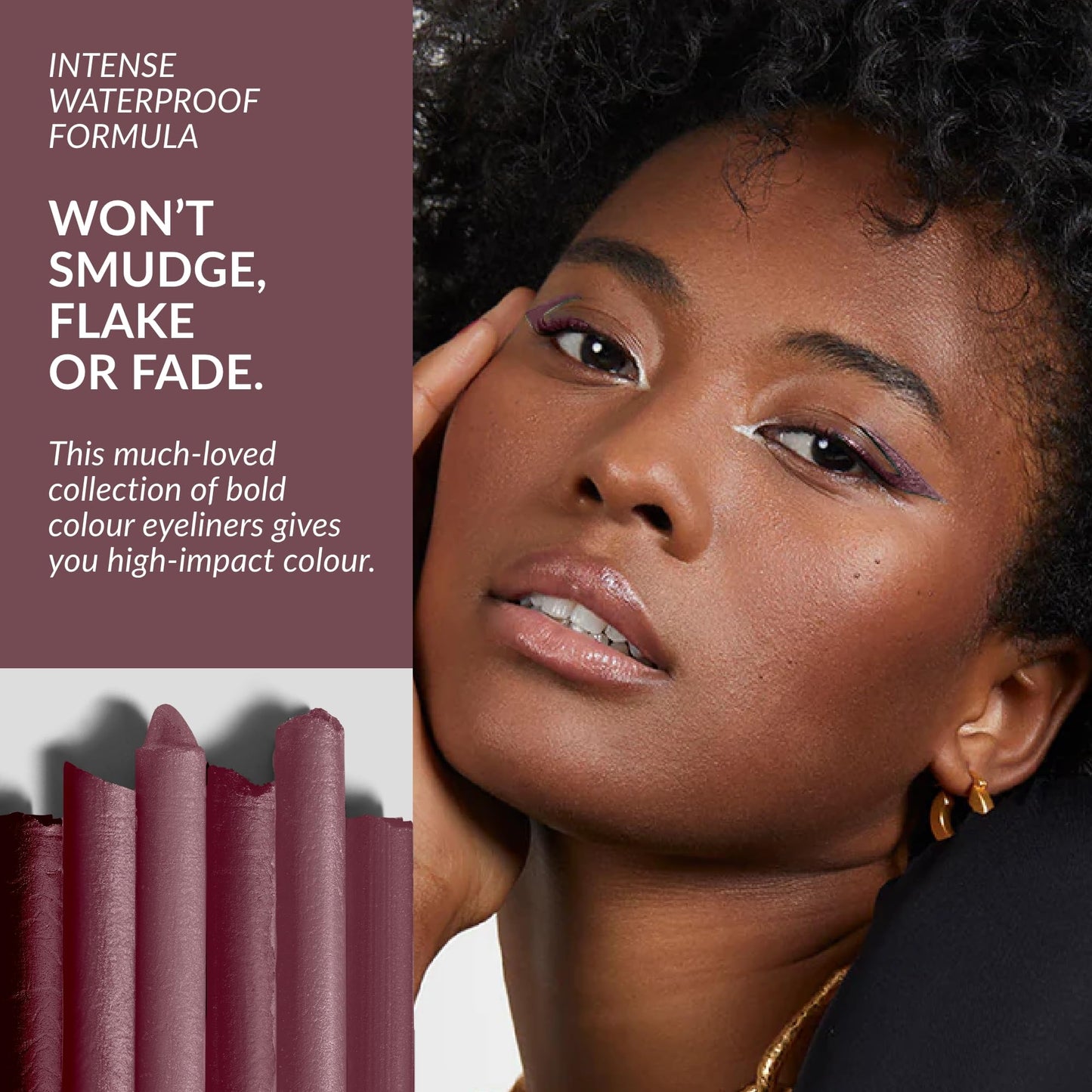 Avon Glimmerstick Eyeliner Majestic Plum, Soft-Glide Formula, Bold and Intense Colour, Waterproof, Smudge-Proof Colour That Lasts All-Day, Cruelty Free