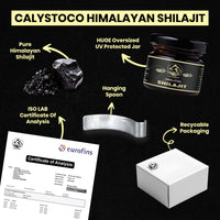CALYSTOCO TM Shilajit Resin – 30g Pure Himalayan Shilajit with Fulvic Acid, Humic Acid, Magnesium, Calcium & Potassium – Natural Energy, Detox & Vitality Booster