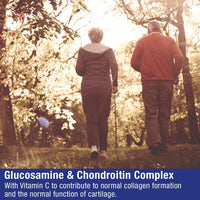 Natures Aid Glucosamine and Chondroitin Complex, with Vitamin C, Rosehip, Ginger and Turmeric, 180 Capsules,package may vary