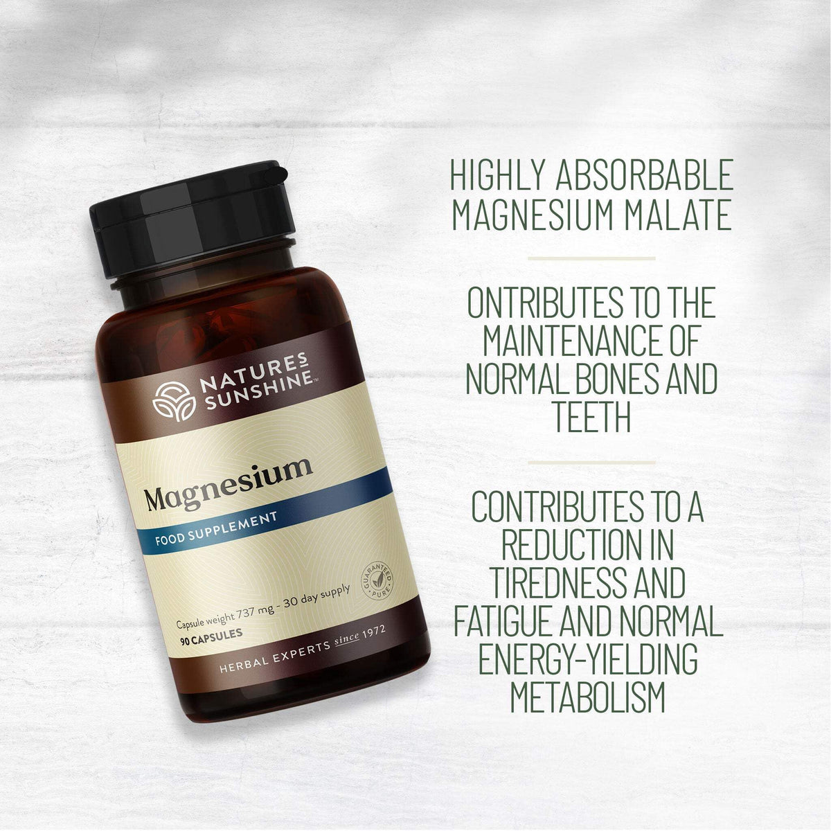 Nature's Sunshine Magnesium (80 mg magnesium, 350 mg malic acid)