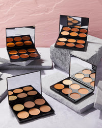 SLEEK Sleek MakeUP Cream Contour Kit, 6 Easily Blendable Colours for Smooth and Long Lasting Contour, Extra Dark