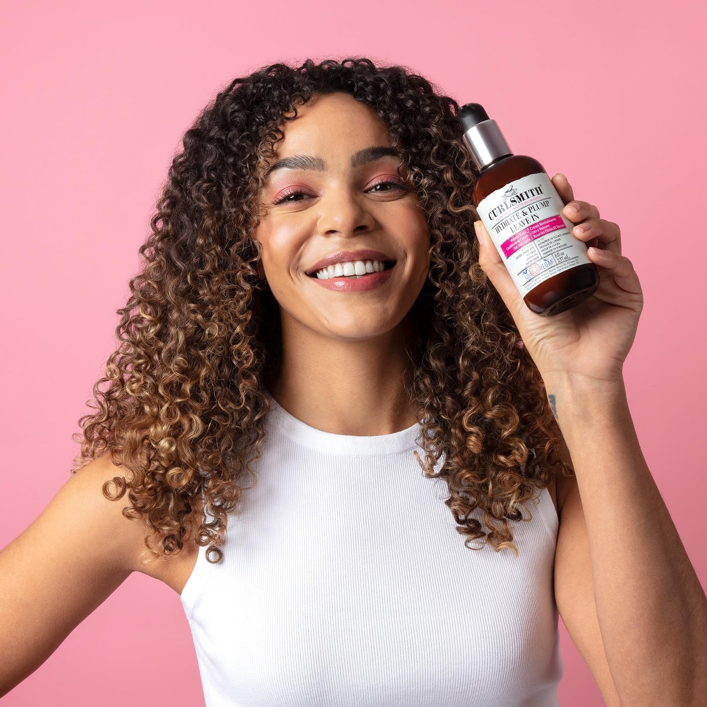 CURLSMITH Curlsmith - Hydrate & Plump Leave In Hair Conditioner, Volumizing and Nourishing for Wavy, Curly or Coily Hair, Vegan (237ml/8fl oz)