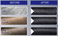 FYNE - Jet Black Permanent Hair Colour | Grey Hair Colouring for Men with Comb Applicator Included | Natural-Look Hair Dye | No Mixing Ready to Apply | Ammonia and Cruelty-Free
