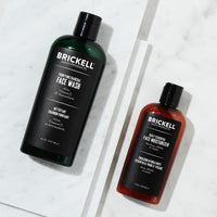 Brickell Men's Products Brickell Men's Daily Essential Face Care Routine II, Purifying Charcoal Face Wash and Daily Essential Face Moisturizer, Natural and Organic, Scented