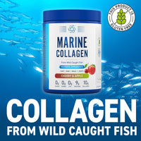Applied Nutrition Marine Collagen Powder - Hydrolysed Collagen Protein, Healthy Skin, Hair, Nails (Unflavoured) (300g - 25 Servings)