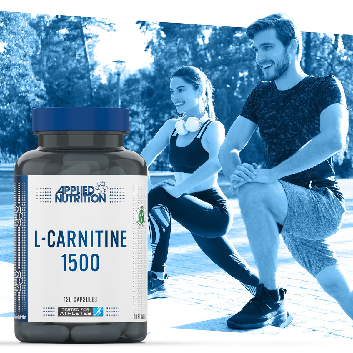 Applied Nutrition L-Carnitine 1500mg - Carnitine Supplement Premium L-Tartrate Form, High Strength, Energy Boost & Weight Management (120 Capsules - 60 Servings)