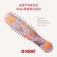 KENT Kent ArtHedz Cats Designed Pocket Size Hairbrush