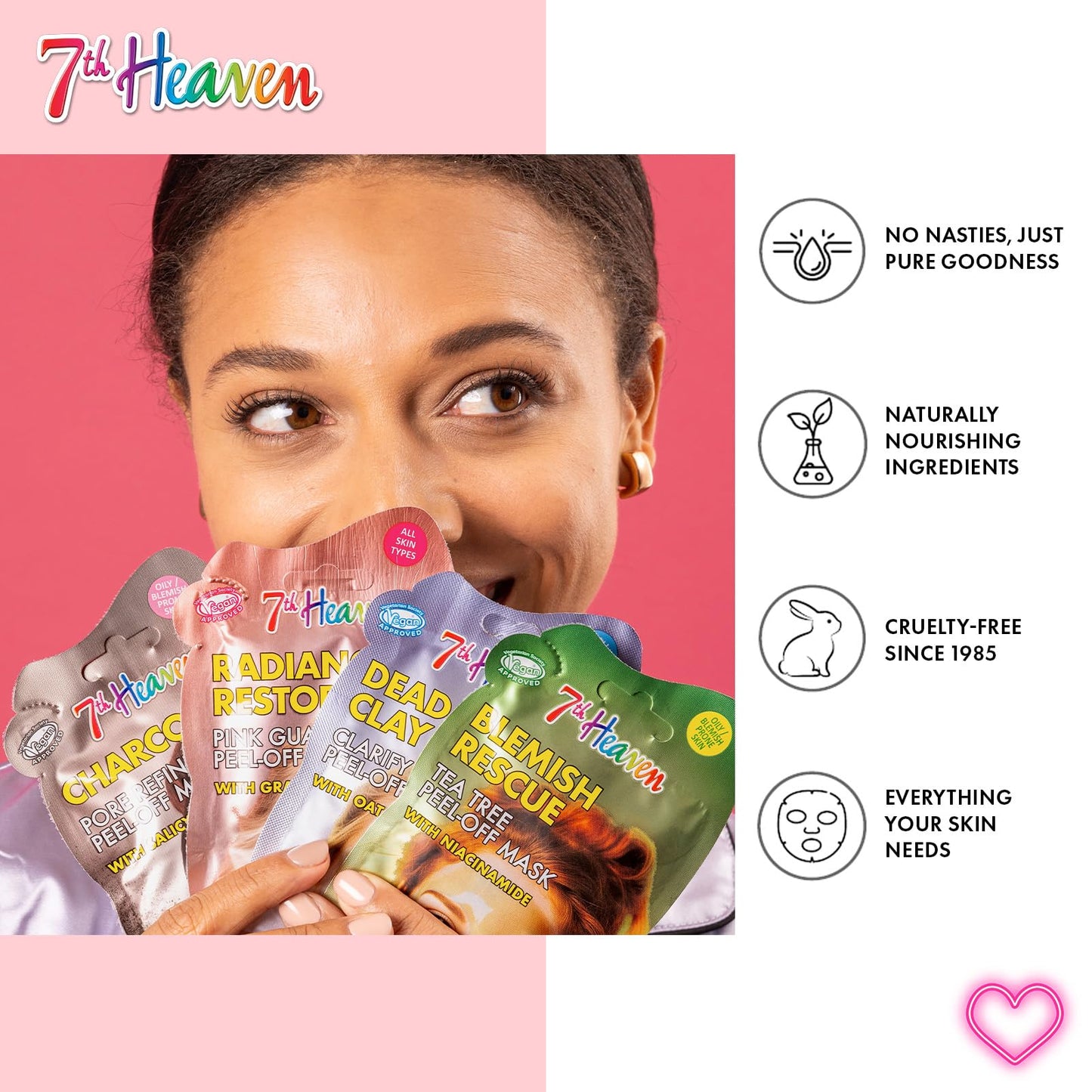 7th Heaven Foot Mask Multipack of 3 Moisturising Foot Treatment Socks – Softening & Nourishing Mask for Dry & Cracked Feet – Infused with Coconut & Shea Butter – At Home Spa Skincare