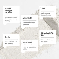 Dermatica Collagen Complex Powder, 240g – Hydrolysed Marine Collagen Peptides & Antioxidants for Radiant Skin, Healthy Hair & Strong Nail Support, 30 Servings