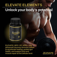 Elevate Supplements BPC 157 ARG, 60 Capsules | Accelerated Muscle & Tissue Recovery Peptide Supplement | Boosts Tendon, Ligament & Nerve Healing with No Injections | Supports Gut, Organ & Skin Health