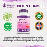 Biotin Gummies 10,000mcg Skin Nails & Hair Vitamins - Chewable Beauty Vitamins For Hair Growth High Strength Hair Gummy's Vitamins For Women & Men - Vegan Hair Vitamins For Growth And Hair Loss
