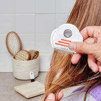 Cubik Stainless Steel Lice and Nits Comb with Magnifying Glass and Brush - Complete Kit 3 in 1 - 100% Natural Lice and Nits Removal - Gentle Treatment - Ideal for the Whole Family