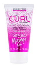 The Curl Company Enhance & Perfect Curl Cream (50ml Travel Size Mini) - Activates & Elongates Curls, Adds Shine to Hair, Professionally Formulated with Nourishing Moringa Oil, Cruelty Free