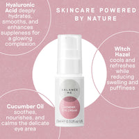 Balance Me Wonder Eye Cream 15ml, Under Eye Brightener Treatment for All Skin Types, Hydrating & Firming, Anti-Aging, Brightens & Smooths Under Eyes Best Anti Aging Eye Cream