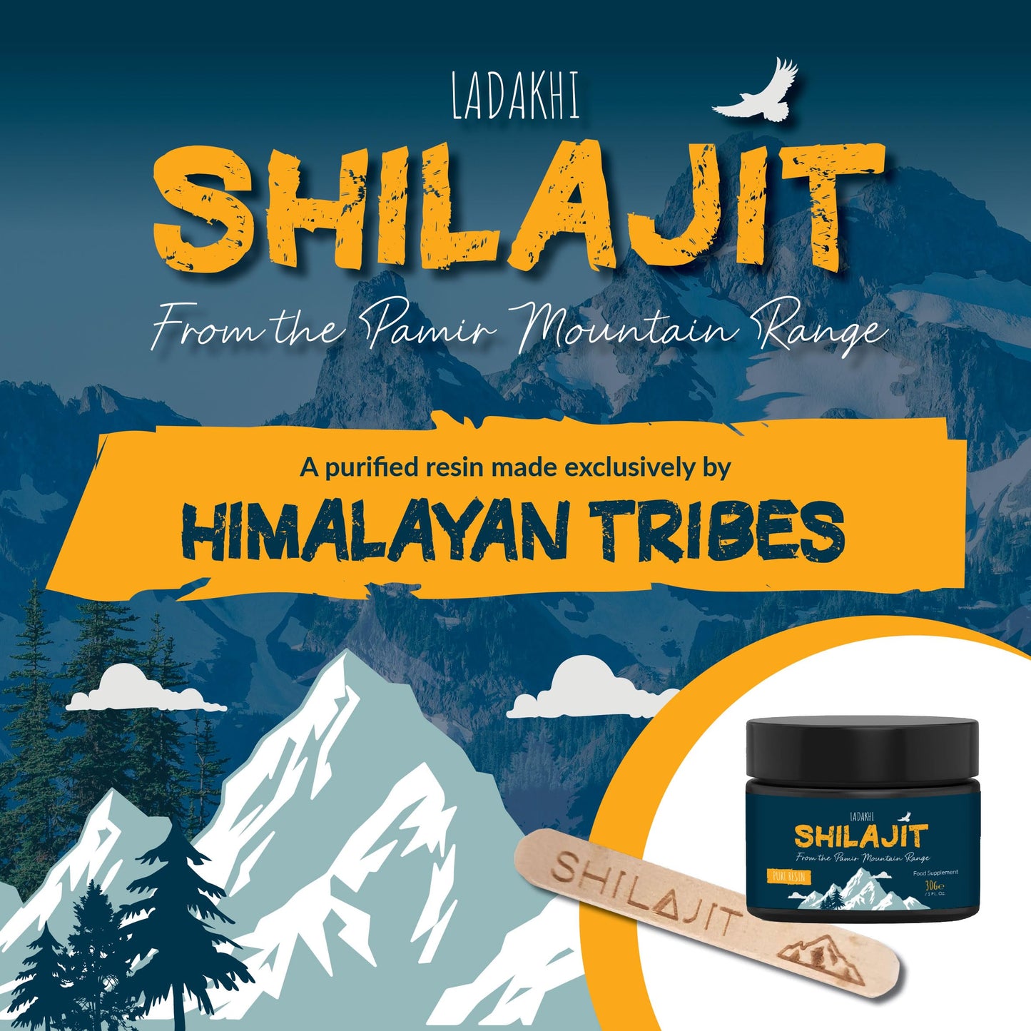 Inc Products Shilajit Resin from The Pamir Mountain Range/Pure Stong Shilajit Resin Rich with Minerals and Fulvic Acid to Boost The Immune System / 100% Pure Himalayan Shilajit