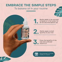 HAIR O Miracle Organic Batana Oil for Hair Growth by HAIRO TROPICS | Contains 100% Organic Batana Oil with Vitamin E | 100ml with Easy Applicator Bottle