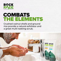 RockFace Rockface Exfoliating Face Scrub for Men 100ml | Everyday Face Scrub | Invigorates Tired Skin | Fresh Citrus | Smooth Skin