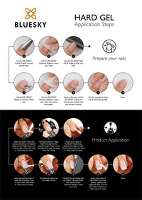 BLUESKY Bluesky Gel Nail Polish, Hard Gel, Builder Gel and Strengthener Gel for Hard, Strong Nails, Extensions and Growth, Clear, 10 ml (Requires Curing Under LED or UV Lamp)