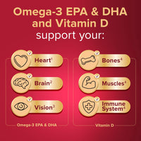 SEVEN SEAS Seven Seas Cod Liver Oil Max Strength Omega-3 Fish Oil and Vitamin D, 60 Capsules, 2 Months Supply